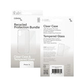iPhone 16 Series Caseym Recycled Protection Bundle Clear Case w/ Protector - FIXgenie